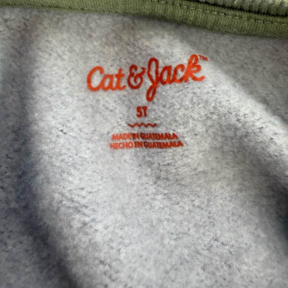 Cat & Jack Kids’ Colorblock Sweatshirt – Size 5T Crewneck - EUC - Gray Pullover - Picture 3 of 4